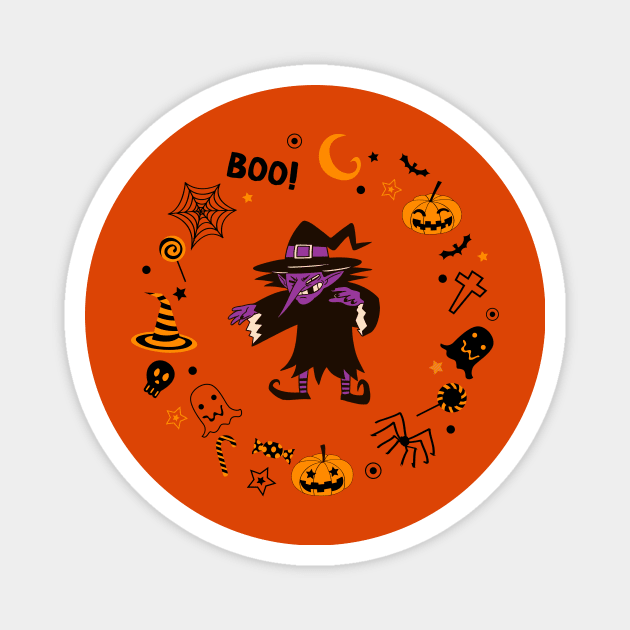 Halloween Witch Magnet by NICHE&NICHE